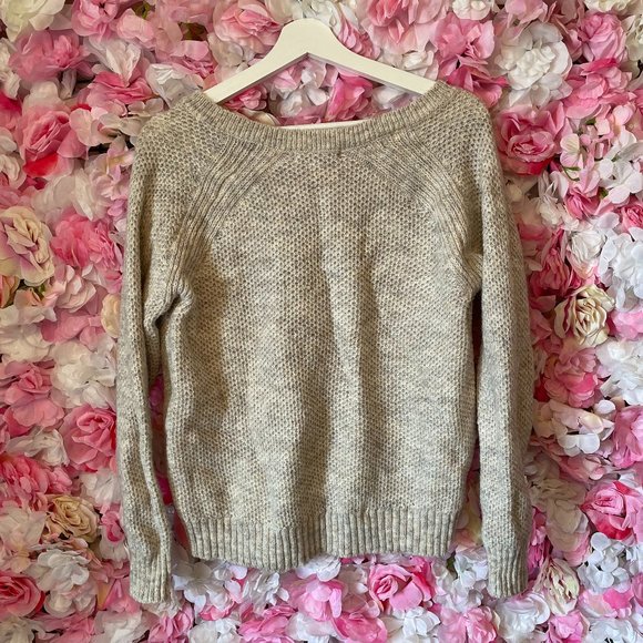 Peyton Primrose Beige Long Sleeve Sweater Sz L - Picture 3 of 5